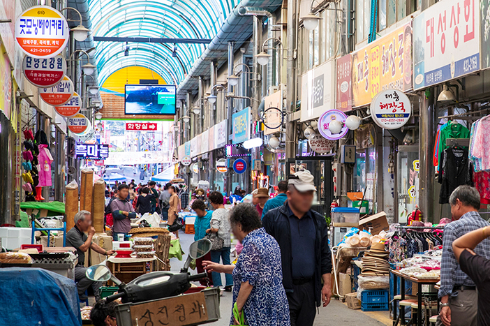 Traditioneller Markt in Korea