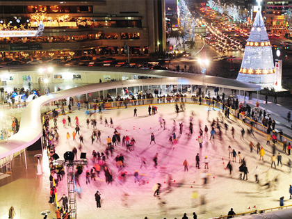 Las mejores pistas de patinaje y de trineo del área metropolitana de Seúl