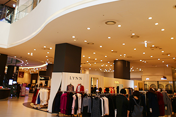 Inside view of the shopping mall