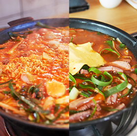 Comparando el budaejjigae de Uijeongbu y el de Songtan
